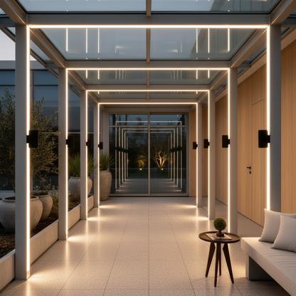 Luminara | Modern Stylish Up Down Outdoor Wall Lantern Light Fixture