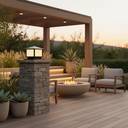 Solara | Modern Durable Solar Outdoor Pillar Garden Lights