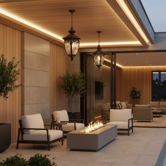 RetroGlow | Stylish Vintage Outdoor Wall Lights with Adjustable Chain