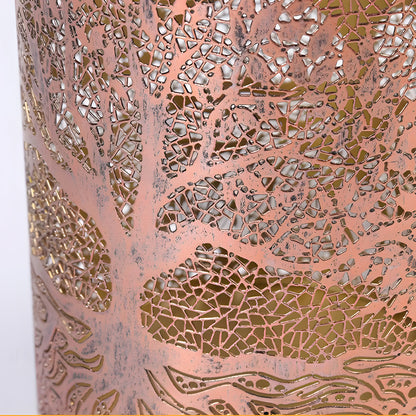TreeGlow | Charming Vintage Solar Lantern with Tree of Life Design 6