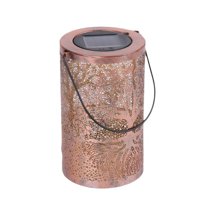 TreeGlow | Charming Vintage Solar Lantern with Tree of Life Design 8