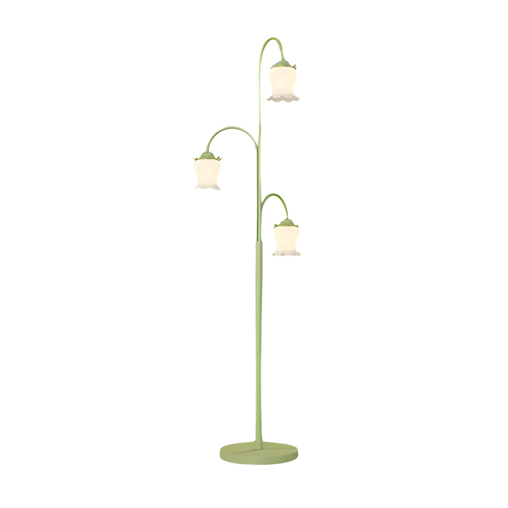 TulipGlow | Stylish Modern Arc Floor Lamp with Three Dimmable Lights 8