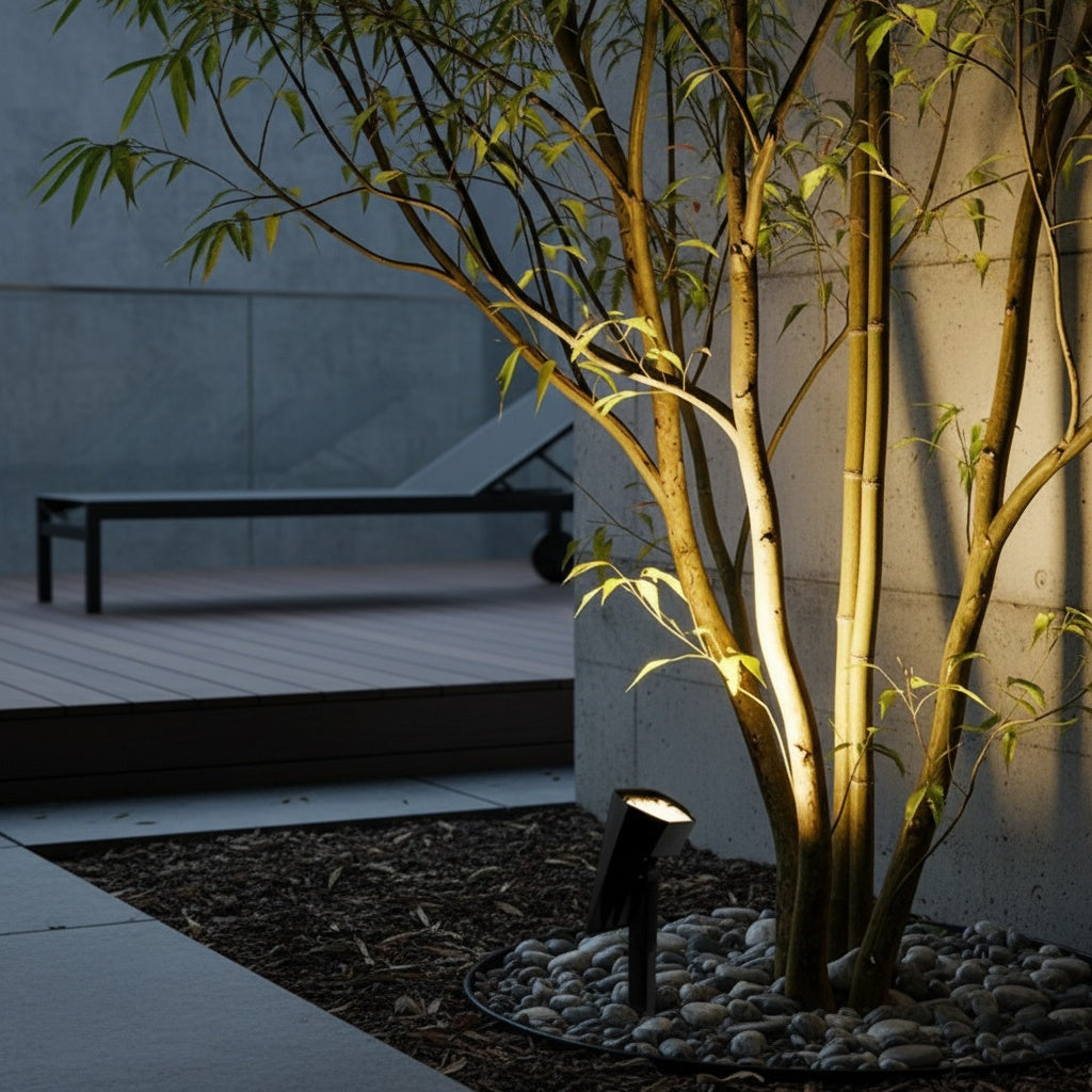 Lumospark | Versatile Solar Powered Spotlight with Dual Color Modes