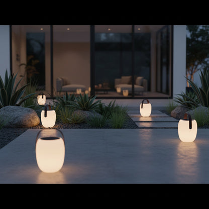Solara | Stylish Portable Outdoor Solar Lantern for Garden Ambiance
