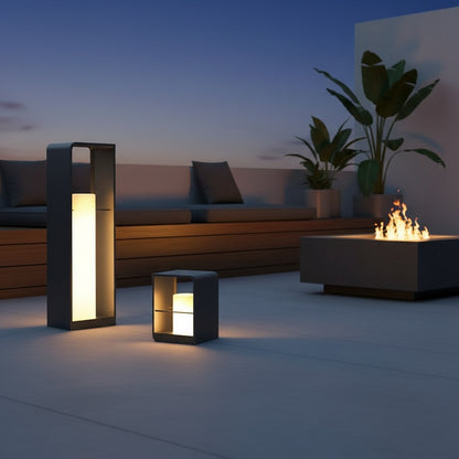 Luminara | Stylish Black Outdoor Solar Lantern with Dual Power Modes