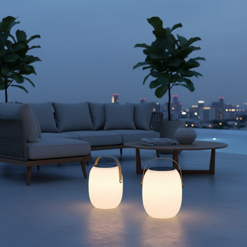 Solara | Stylish Portable Outdoor Solar Lantern for Garden Ambiance