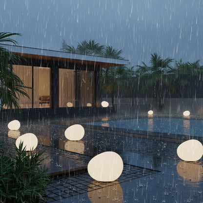 PebbleGlow | Elegant Modern Outdoor Waterproof Garden Light Fixture