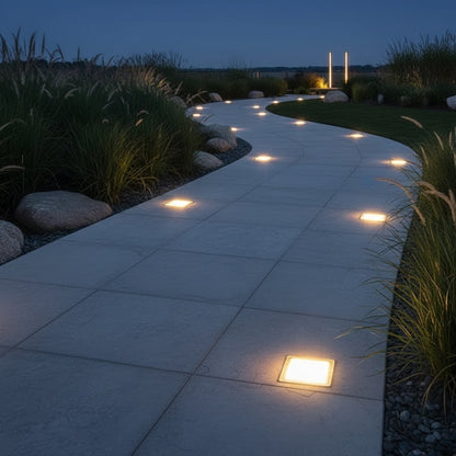 CrystalGlow | Stylish Elegant Solar Garden Outdoor Ice Cube Light