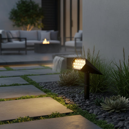 Lumospark | Versatile Solar Powered Spotlight with Dual Color Modes