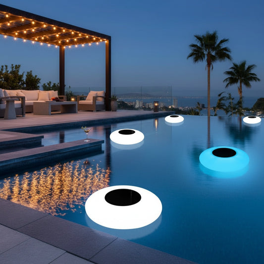 AquaGlow | Vibrant Solar-Powered Floating Pond Light Fixture