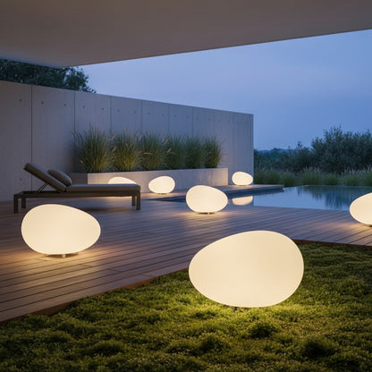 PebbleGlow | Elegant Modern Outdoor Waterproof Garden Light Fixture