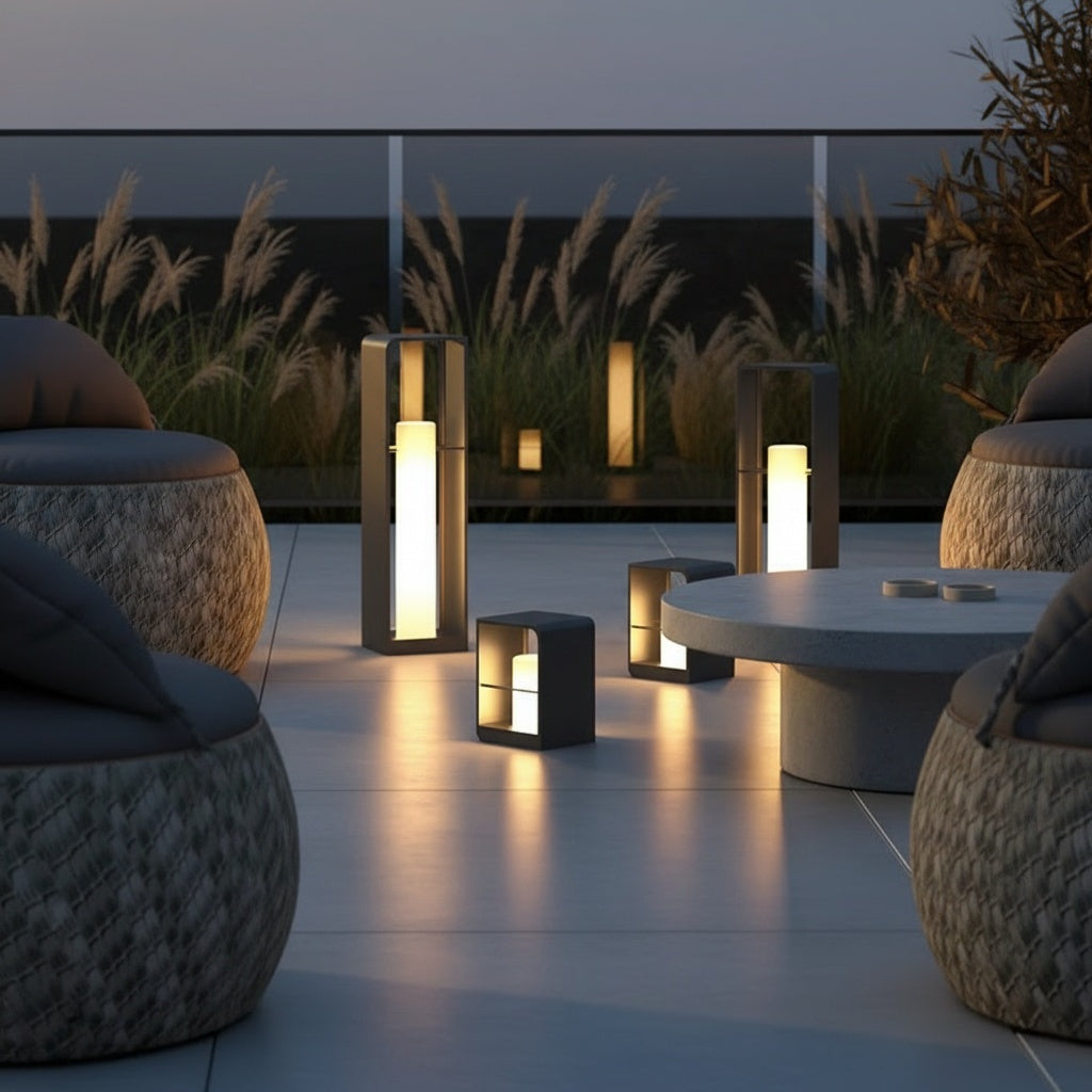 Luminara | Stylish Black Outdoor Solar Lantern with Dual Power Modes