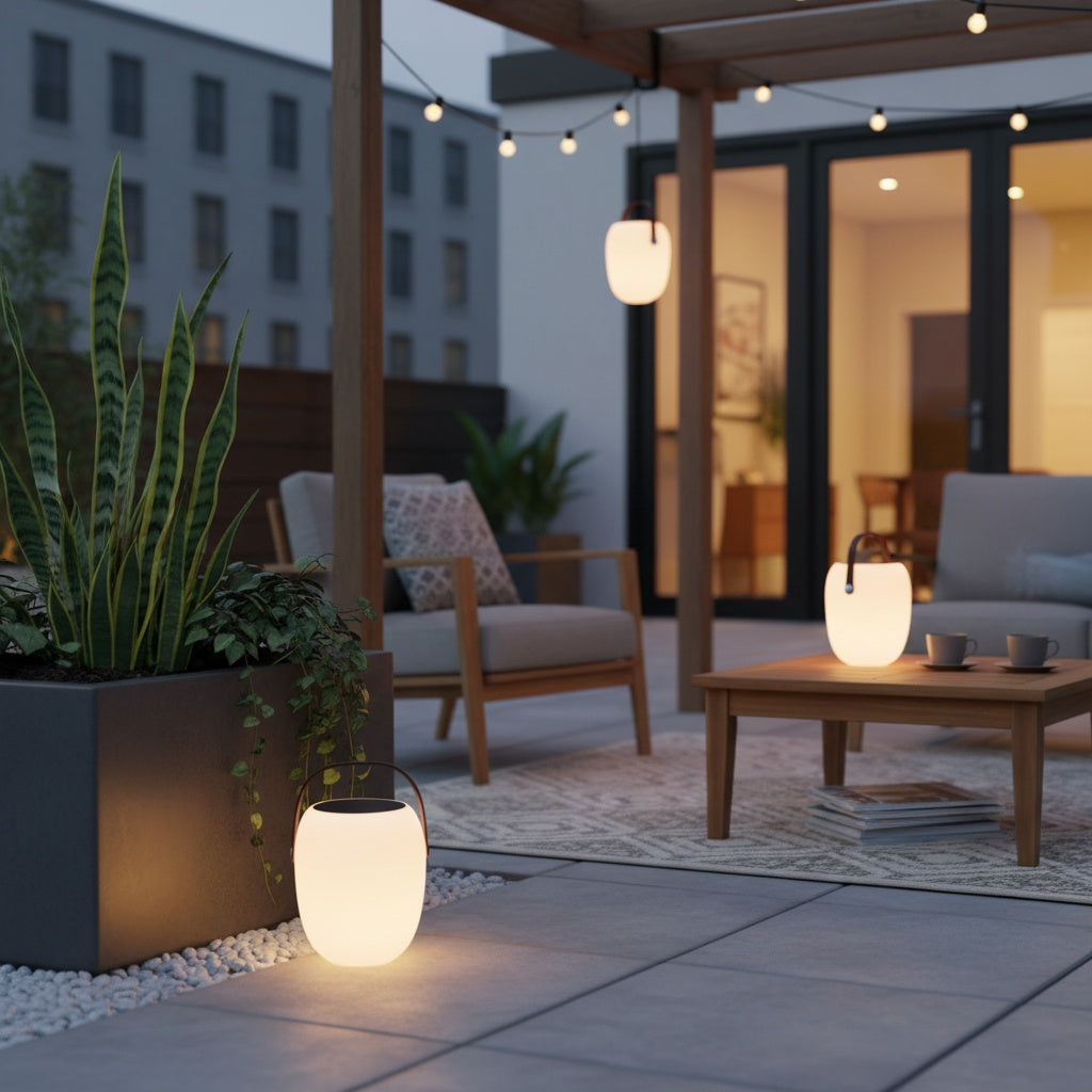 Solara | Stylish Portable Outdoor Solar Lantern for Garden Ambiance