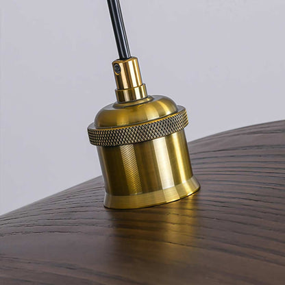 WabiSabiGlow | Elegant Natural Walnut Wood Kitchen Pendant Lighting