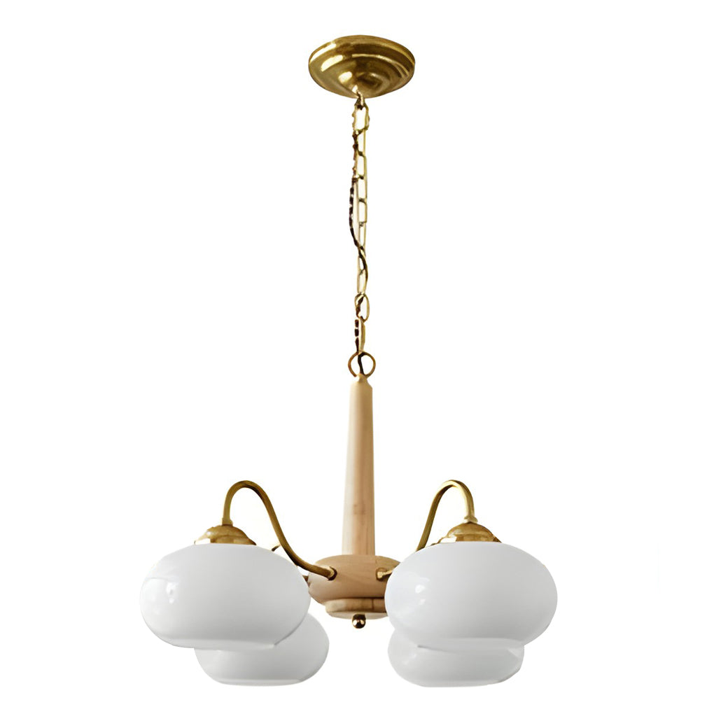 WalnutBrass | Contemporary Elegant LED Ceiling Chandelier