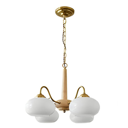 WalnutBrass | Contemporary Elegant LED Ceiling Chandelier