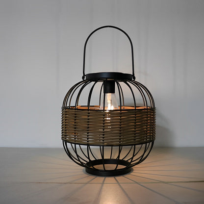 WickerGlow | Elegant Eco-Friendly Solar Hanging Lantern Light