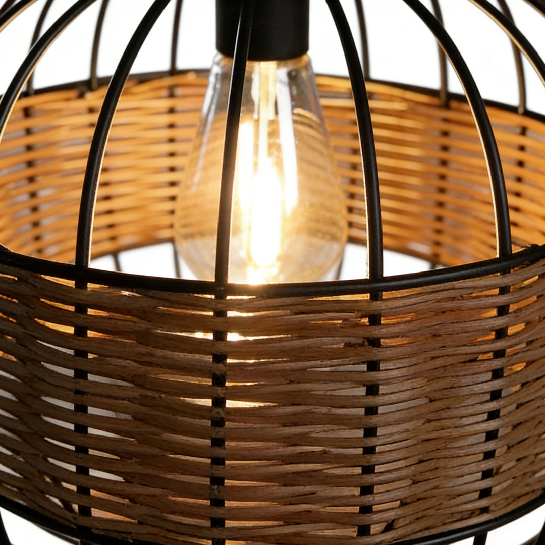 WickerGlow | Elegant Eco-Friendly Solar Hanging Lantern Light
