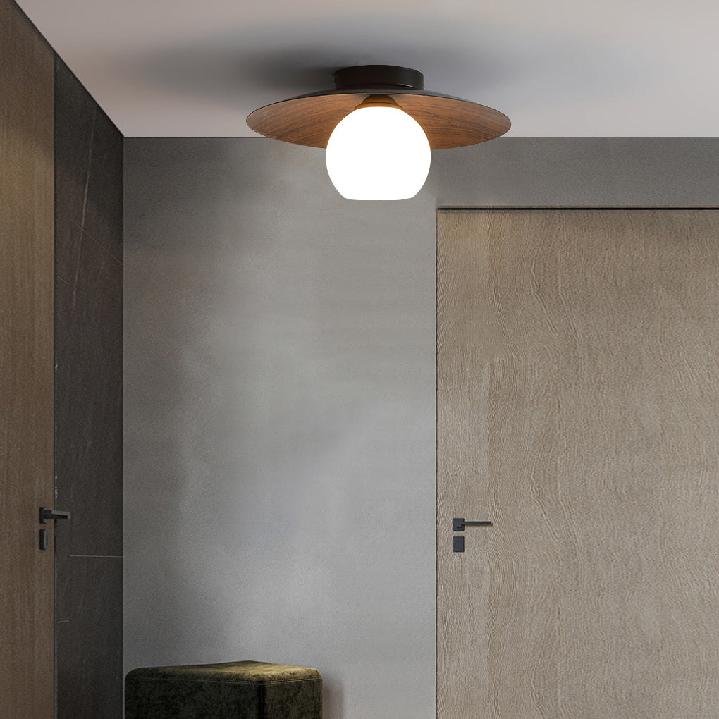 WoodGrain | Modern Elegant Flush Mount LED Ceiling Light Fixture