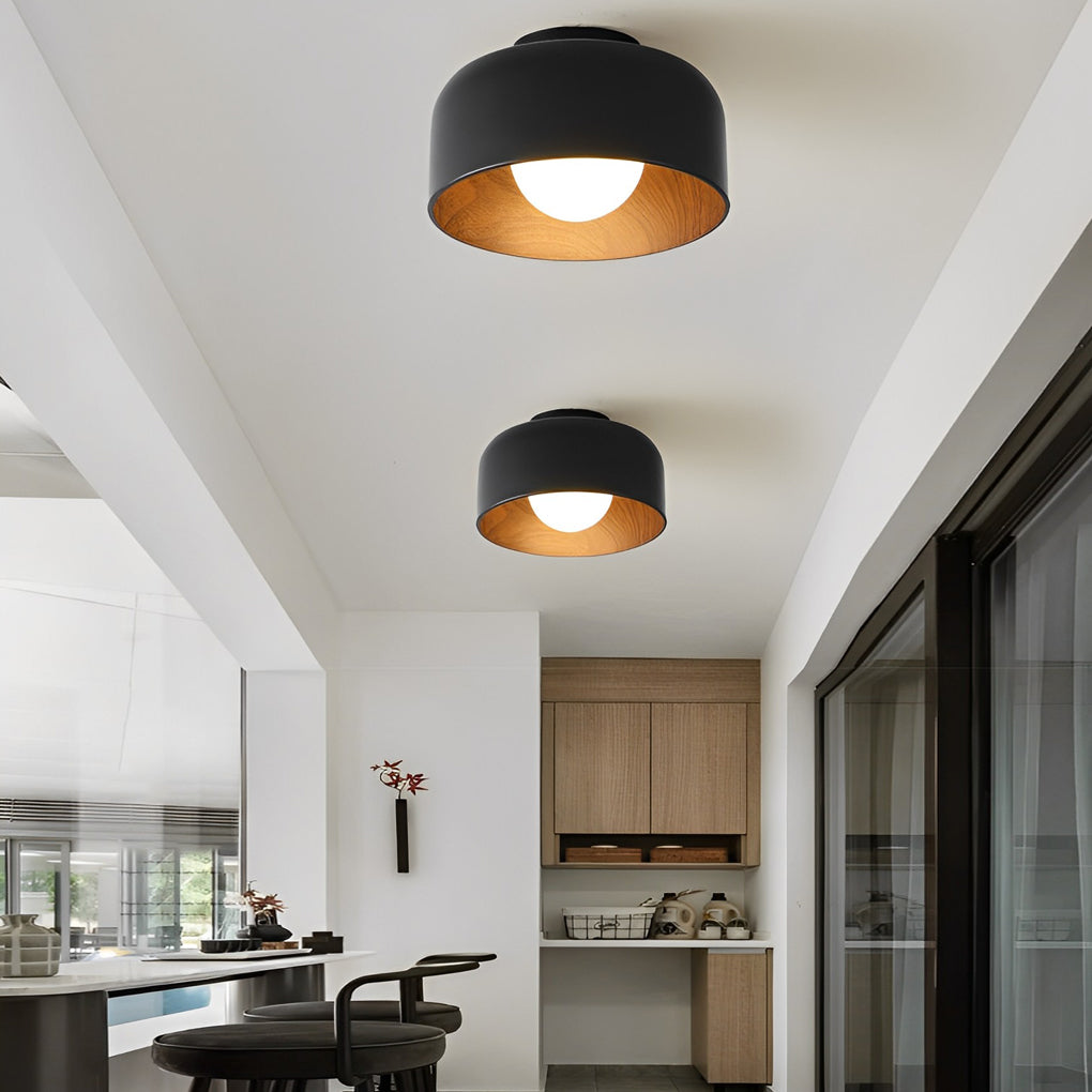 WoodGrain | Modern Elegant Flush Mount LED Ceiling Light Fixture