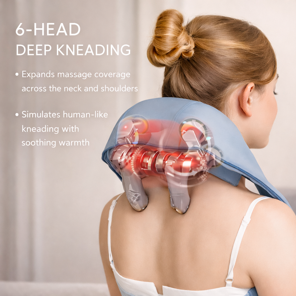 Rechargeable Shoulder & Neck Massager with Heat