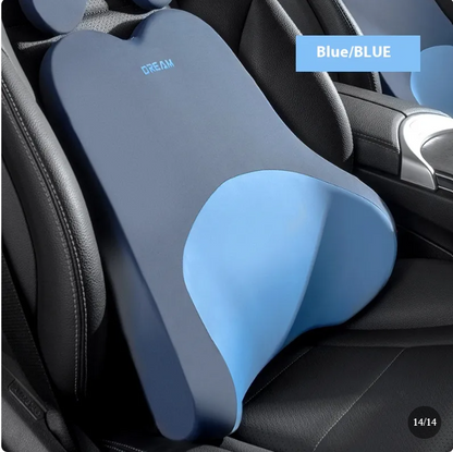 Memory Foam Neck Pillow Car Backrest Cushion