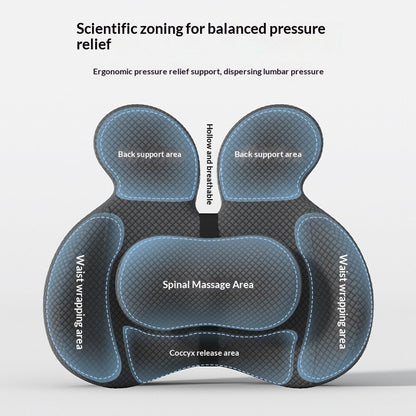 Lumbar Support Memory Foam Seat Cushion