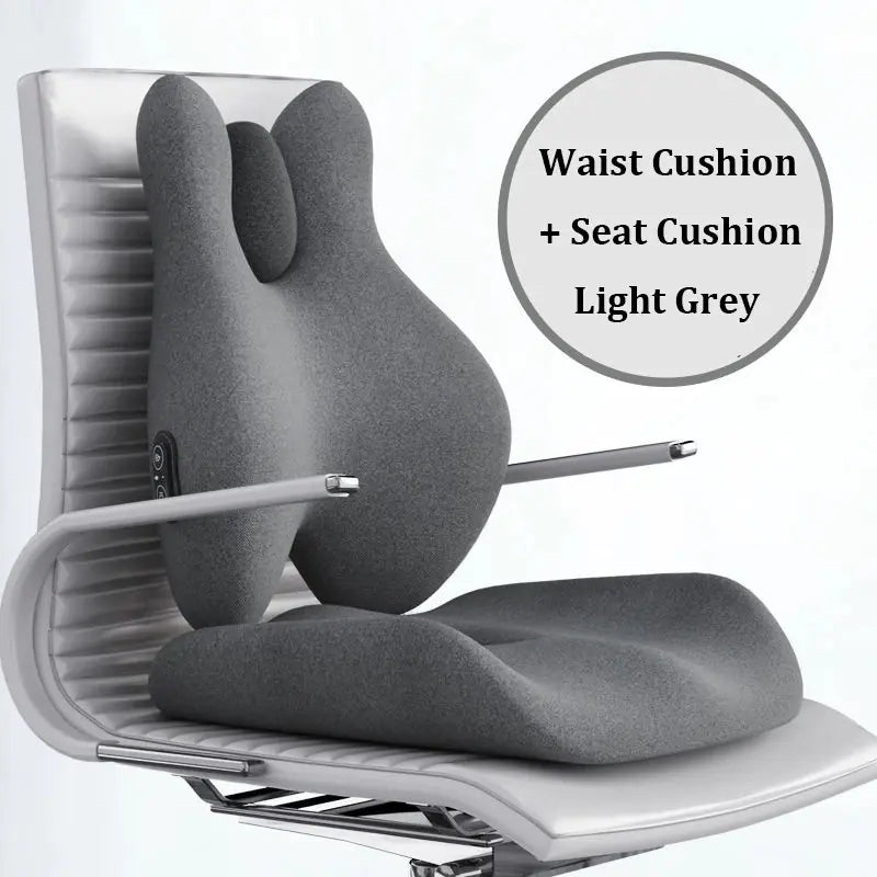 Cushion Office Backrest with Massage and Heating Support