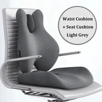 Cushion Office Backrest with Massage and Heating Support