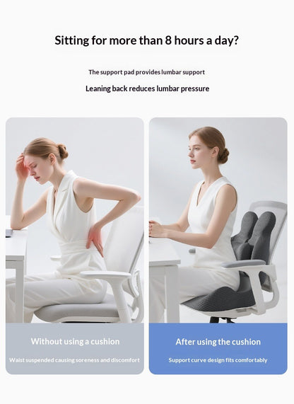 Lumbar Support Memory Foam Seat Cushion