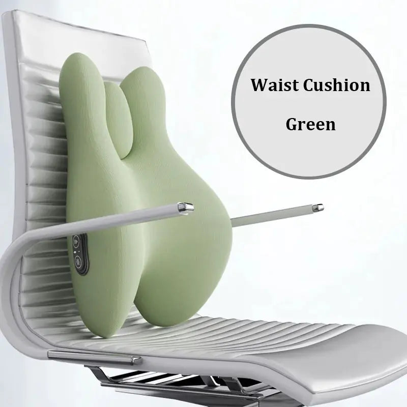 Cushion Office Backrest with Massage and Heating Support