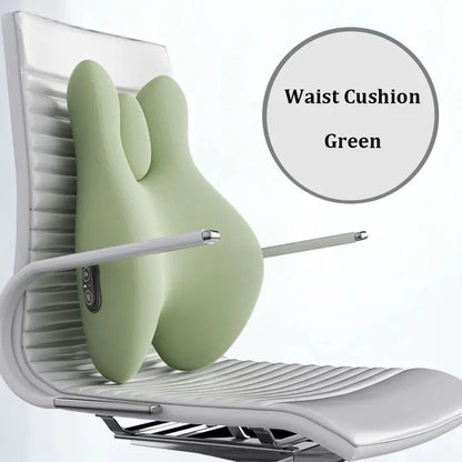 Cushion Office Backrest with Massage and Heating Support