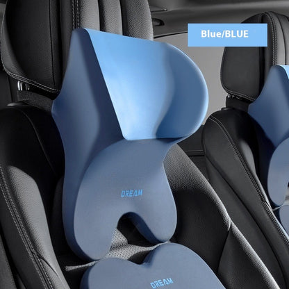 Memory Foam Neck Pillow Car Backrest Cushion