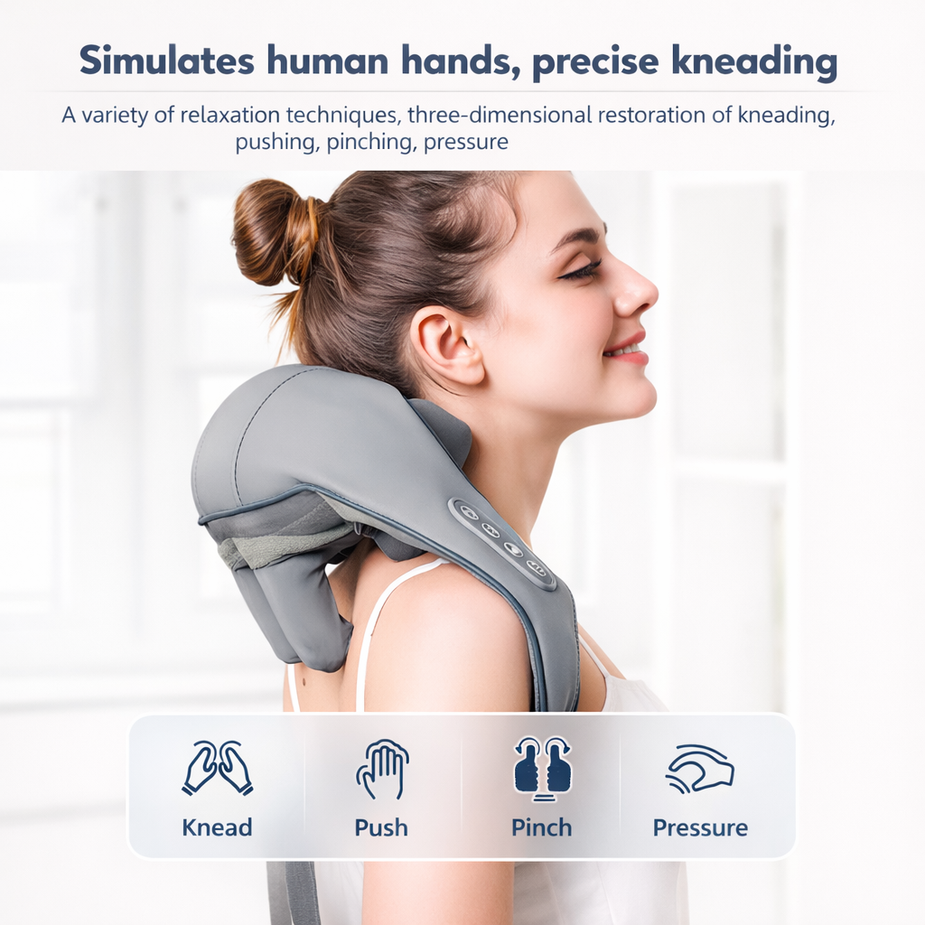 Rechargeable Shoulder & Neck Massager with Heat