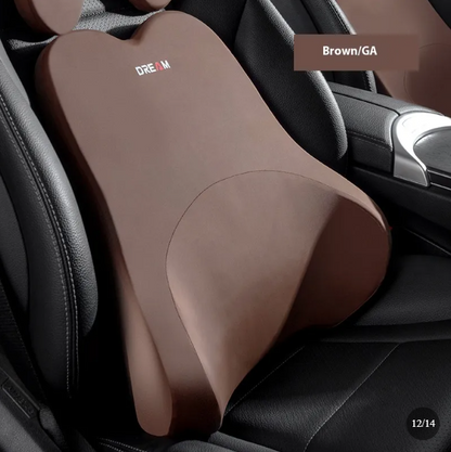 Memory Foam Neck Pillow Car Backrest Cushion