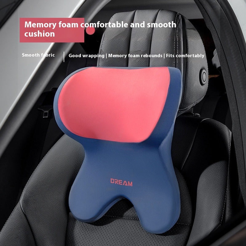 Memory Foam Neck Pillow Car Backrest Cushion