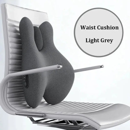 Cushion Office Backrest with Massage and Heating Support